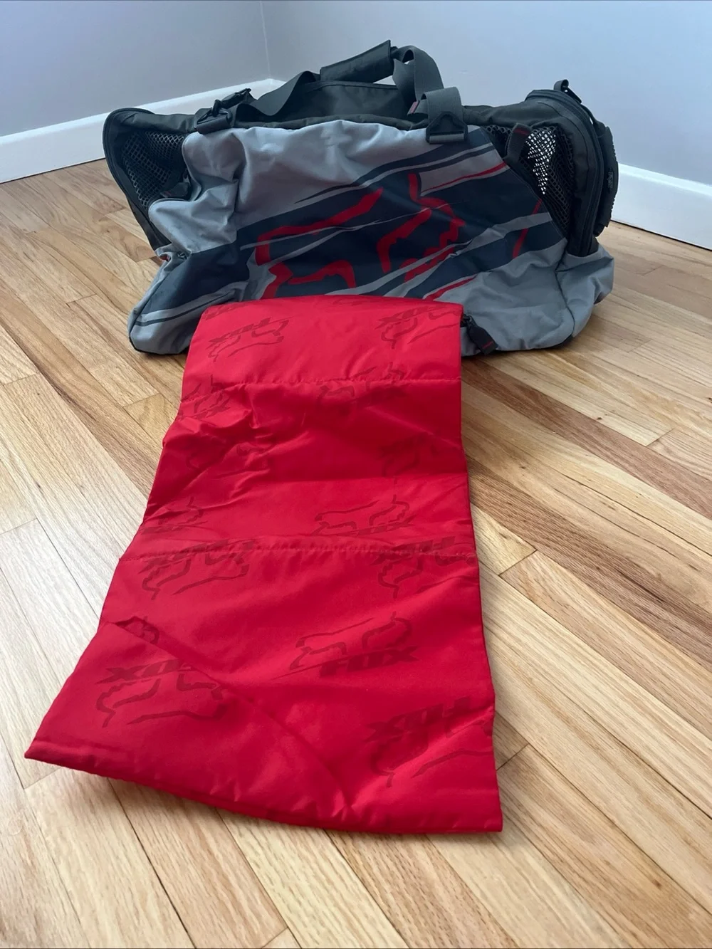 Fox Racing Motocross Canvas Duffle Bag Large With Straps ~27in X 12in X 13in